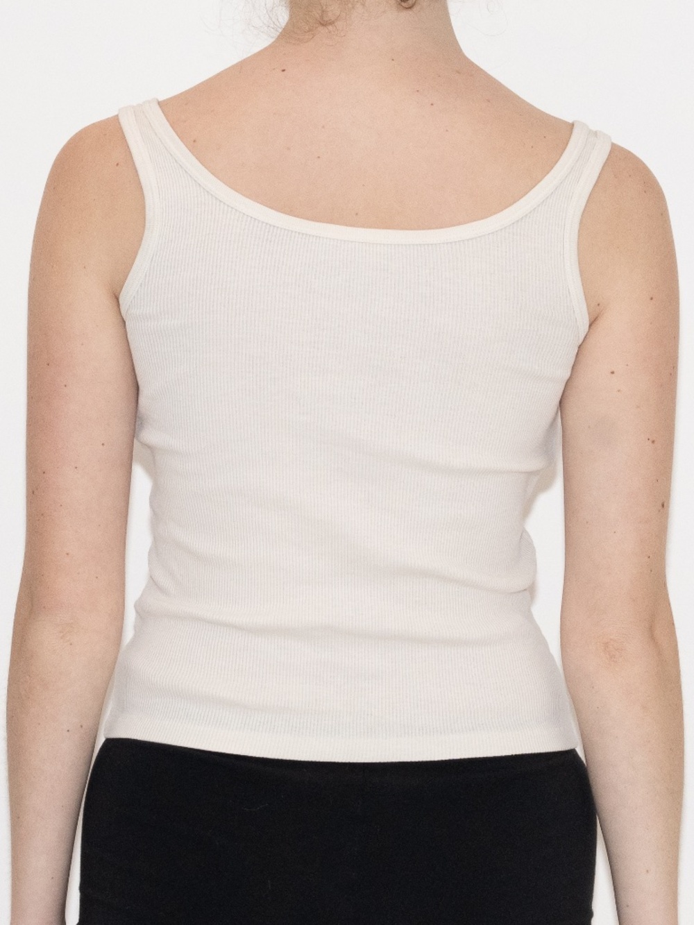 Brandy melville cream tank top button top one size cotton - Picture 2 of 5